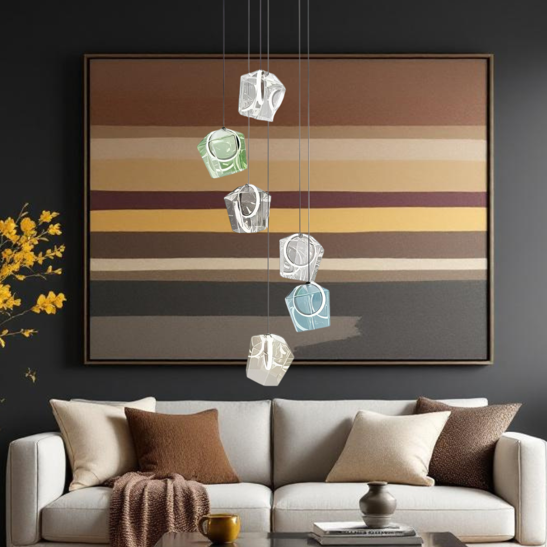 LED осветително тяло тип пендел Luxury Color Glass