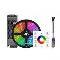 КОМПЛЕКТ LED лента RGB 24V дигитална 10 метра, IP21 за вътрешно ползване