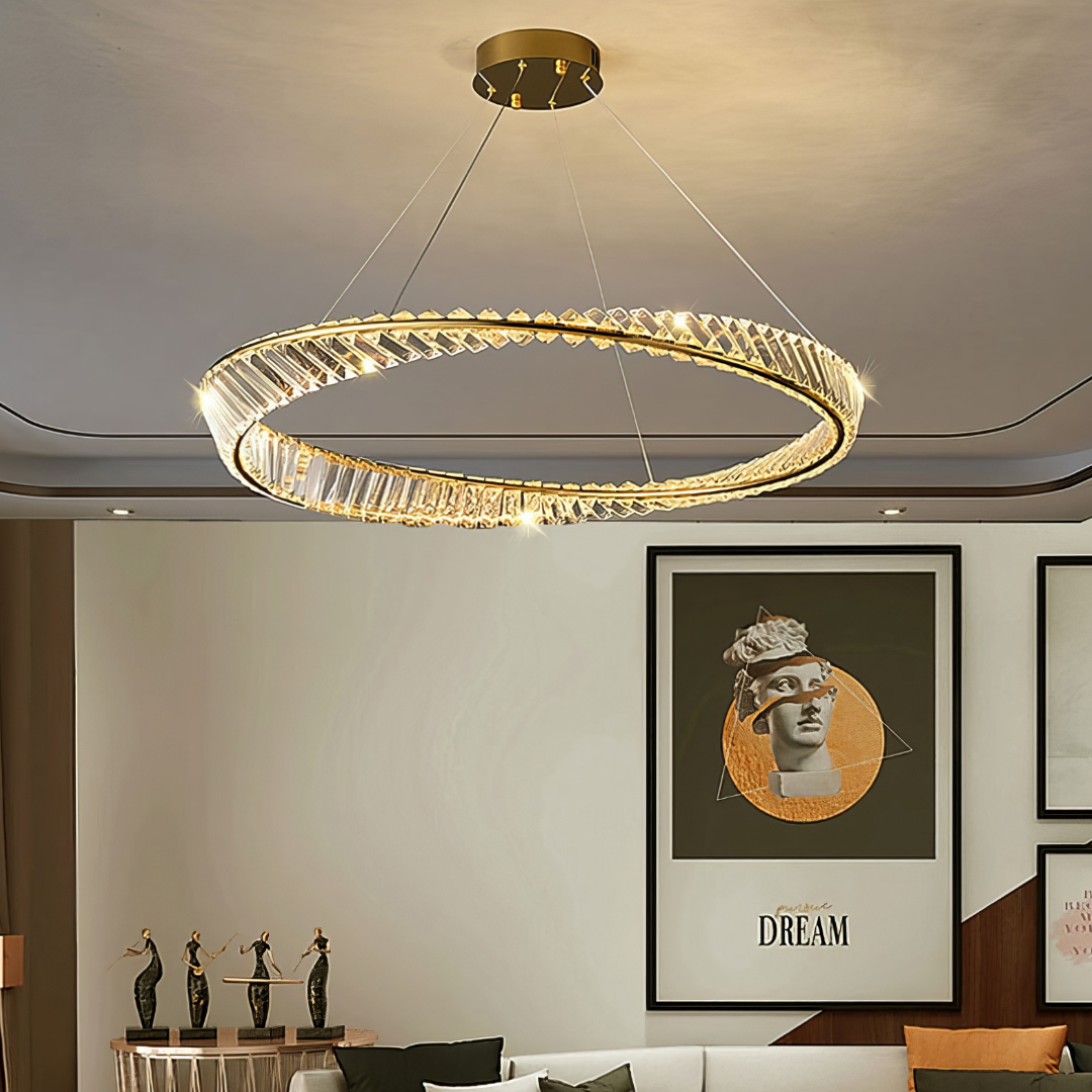 LED осветително тяло Cristal EnVogue, висящо, с дистанционно управление