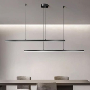LED осветително тяло висящо 72W Elegant Office Black еквивалент 500W