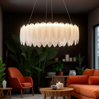 LED осветително тяло тип пендел 96W 50CM Feathers Deluxe еквивалент 500W
