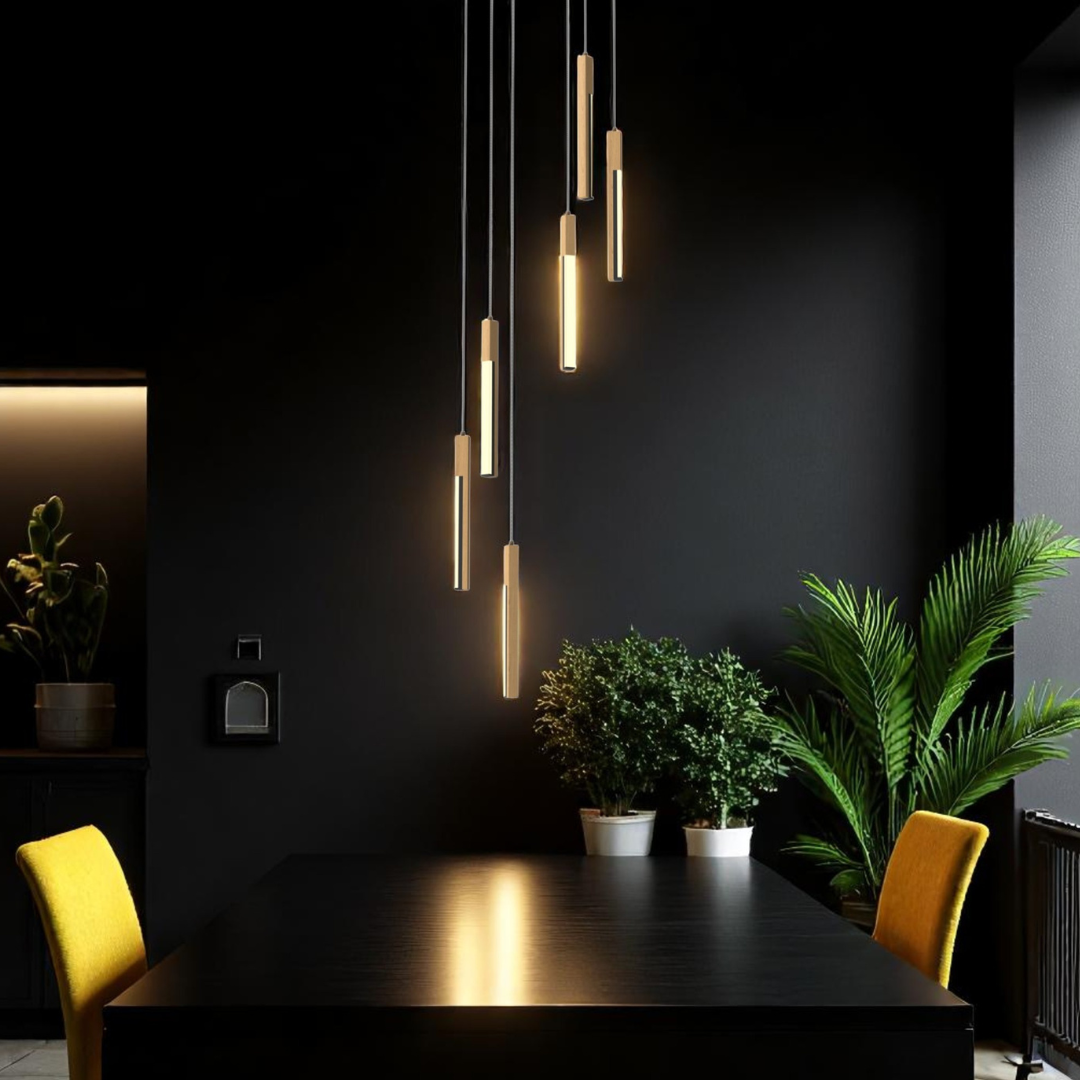 LED осветително тяло тип пендел ELIOT Дърво Дизайн Еквивалент 300W