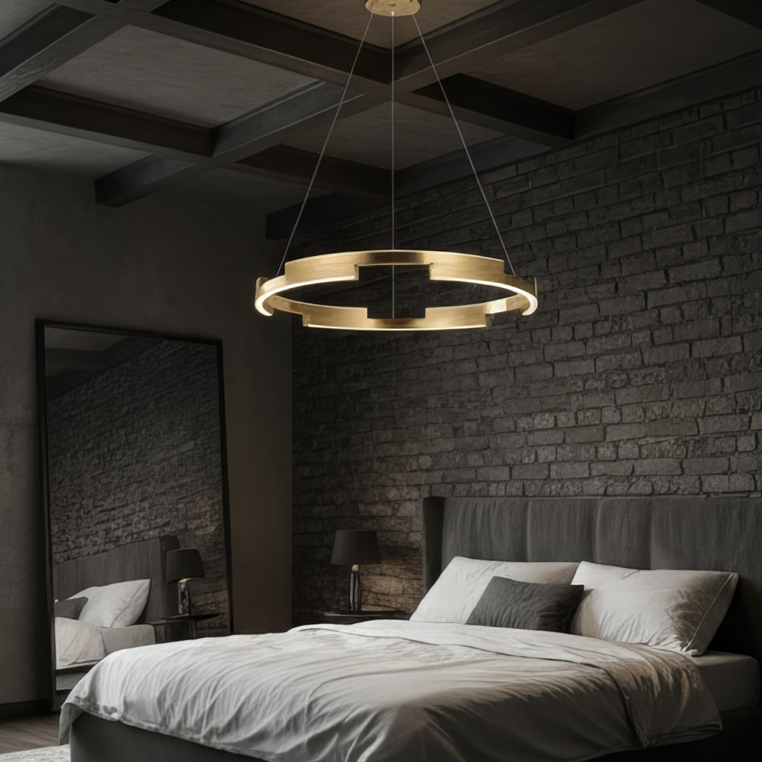 LED осветително тяло висящо Gold, еквивалент 520W, с дистанционно
