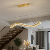 Окачено LED осветително тяло Voltra Gold, еквивалент 300W, с дистанционно
