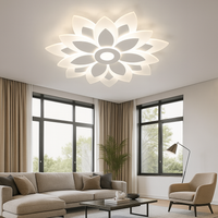 Lustra LED Aplicata Brilux White Echivalent 550W Telecomanda Lighting Fixtures