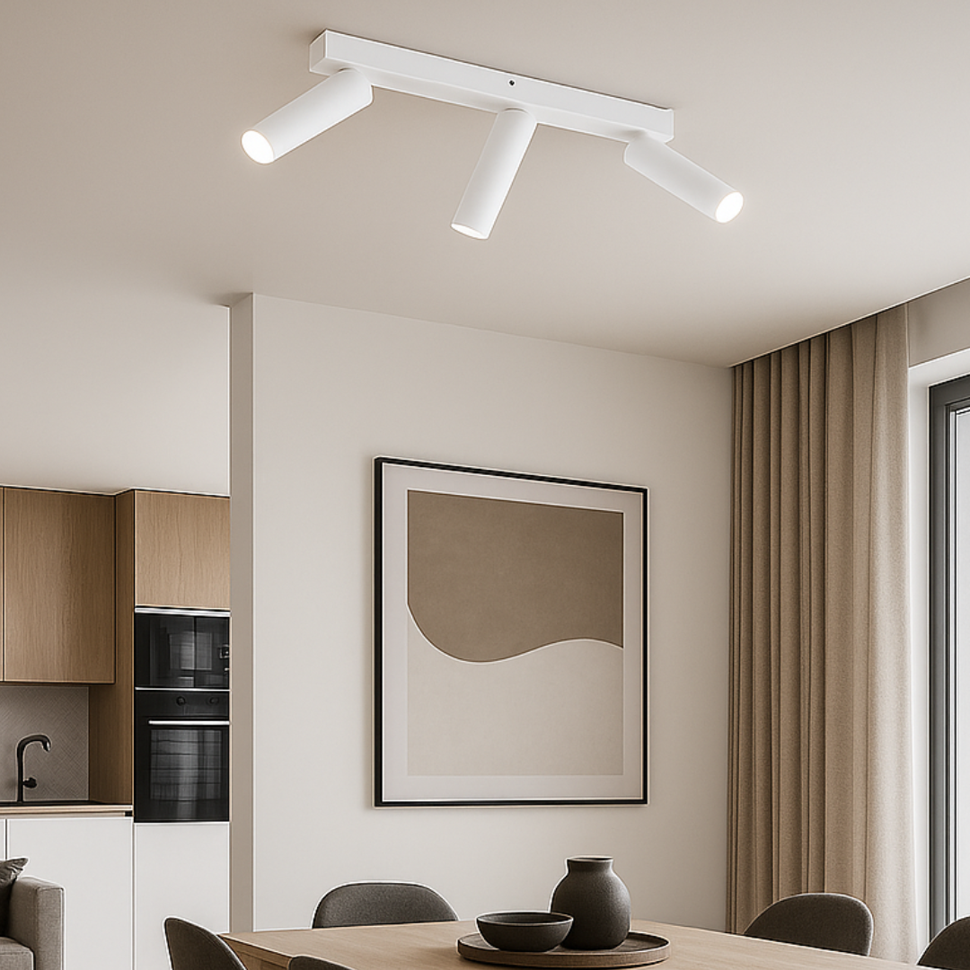 Осветително тяло LED с 3 регулируеми спота AMBALA White