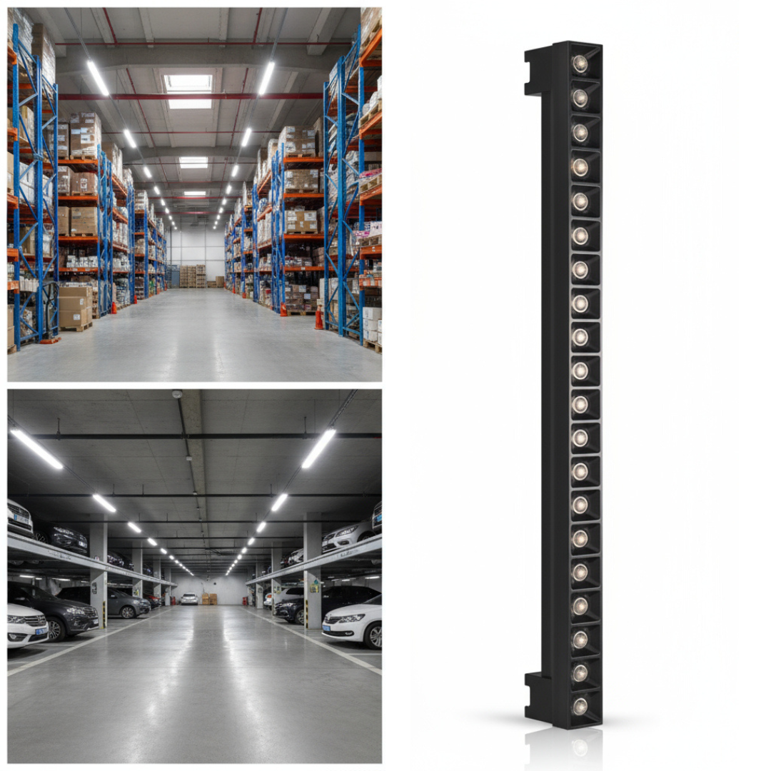 LED спот за шина Магазин Линеен 22W 58cm черен