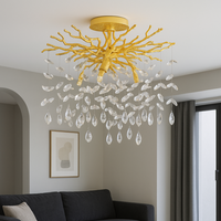 Lustra LED Gold 6XG9 KLARA AURIE / MINIMALIST DESIGN Lighting Fixtures