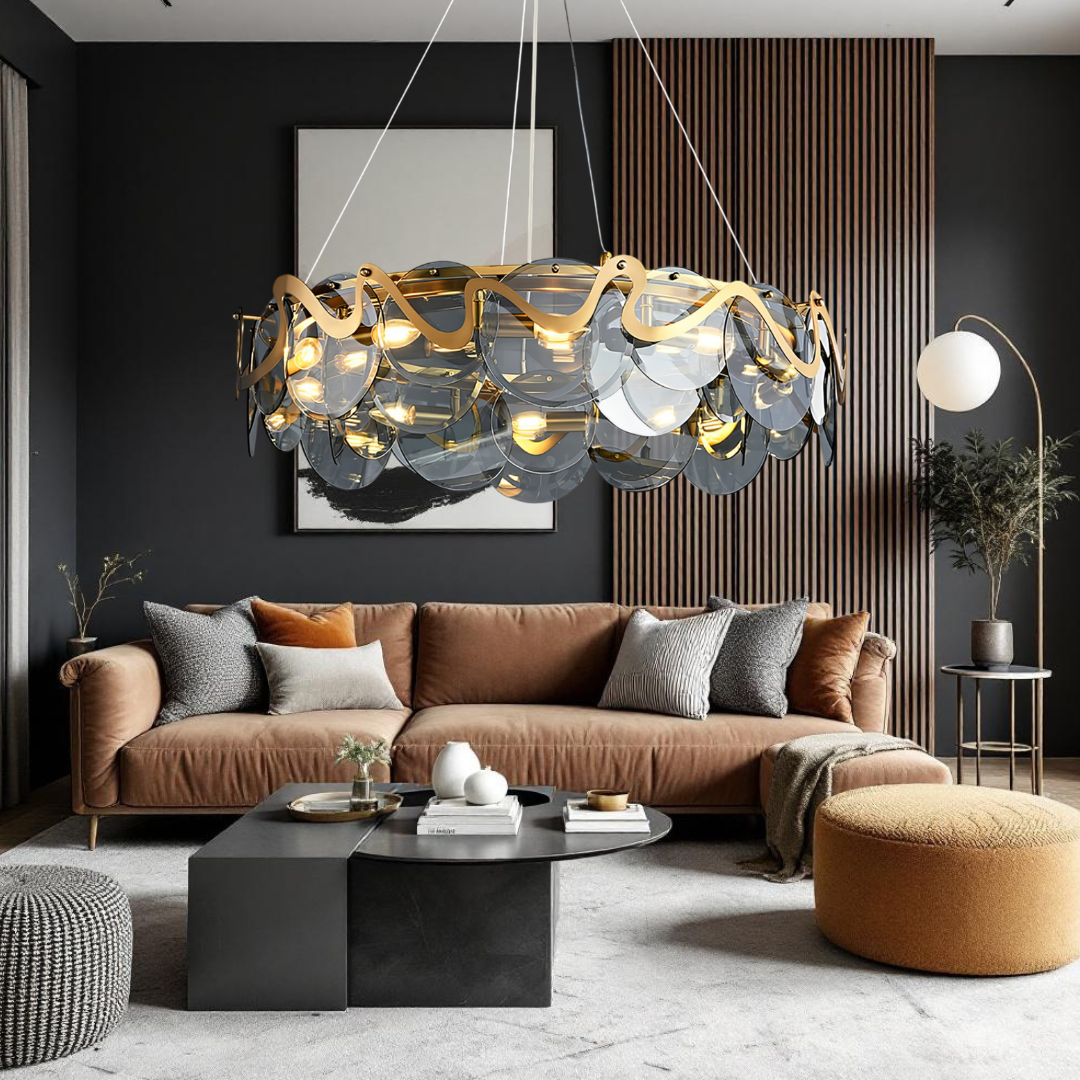 Полилей Maxi HARA Gold 10xE14 Ø75CM