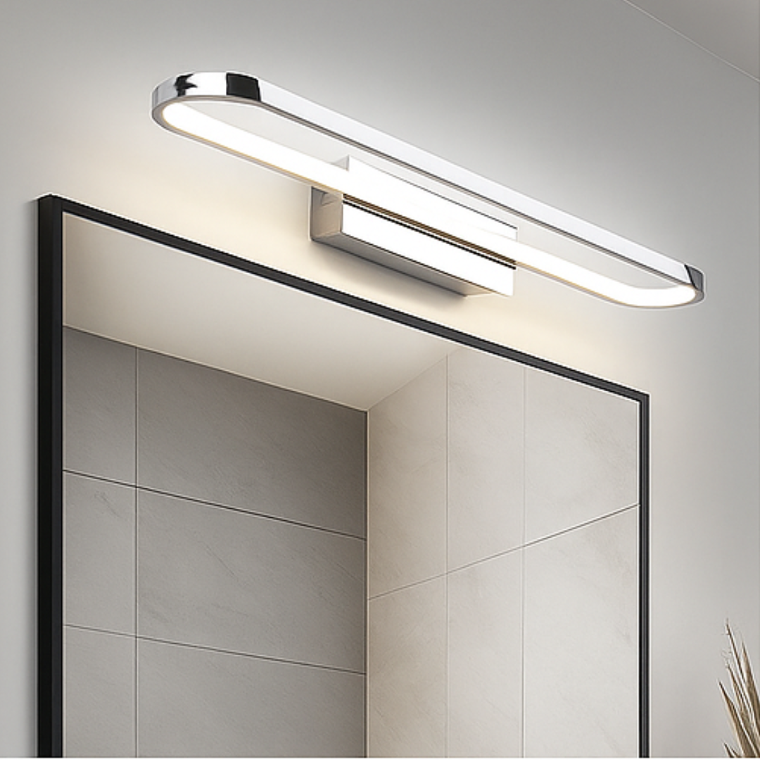 LED аплик за баня IP44 с бутон GIANNI хром, еквивалент 250W