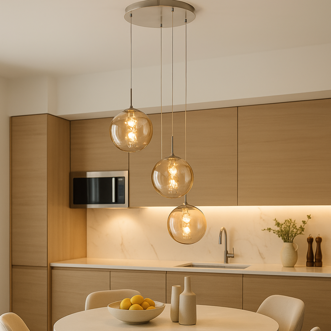 Lustra Abajur Suspendata 3xG9 White ALBA / ABAJUR Chandeliers