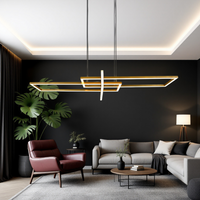 LED осветително тяло тип пендел PREMIUM SALINAS GOLD еквивалент 500W, димируемо