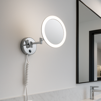 LED аплик за баня, регулируем с лупа и бутон on/off