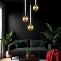 Осветително тяло висящо Luxury Gold Mida
