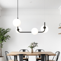Осветително тяло Abajur MAT BLACK Urban Orbit 4xE27 - 3001-4
