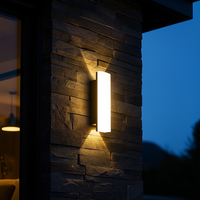 Aplice LED Sora 10w Exterior IP65 Neagra NEAGRA / APLICA PERETE / ALB CALD Wall Light Fixtures