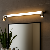 аплик LED ENRICO Chrome 9W 90cm IP44 с спотове 2xGU10