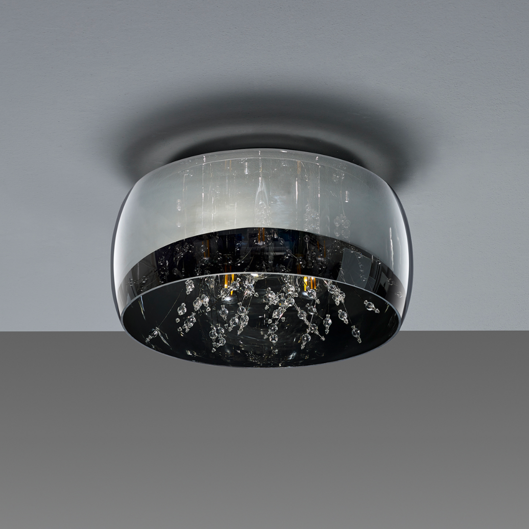 Lustra Chrome 3xE14 ShinePulse 28W ARGINTIE / ABAJUR Chandeliers