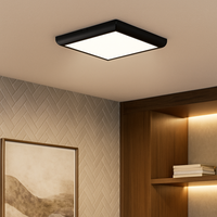 LED плафон за баня 20W 22.5cm Square IP40 3 вида светлина еквивалент 200W