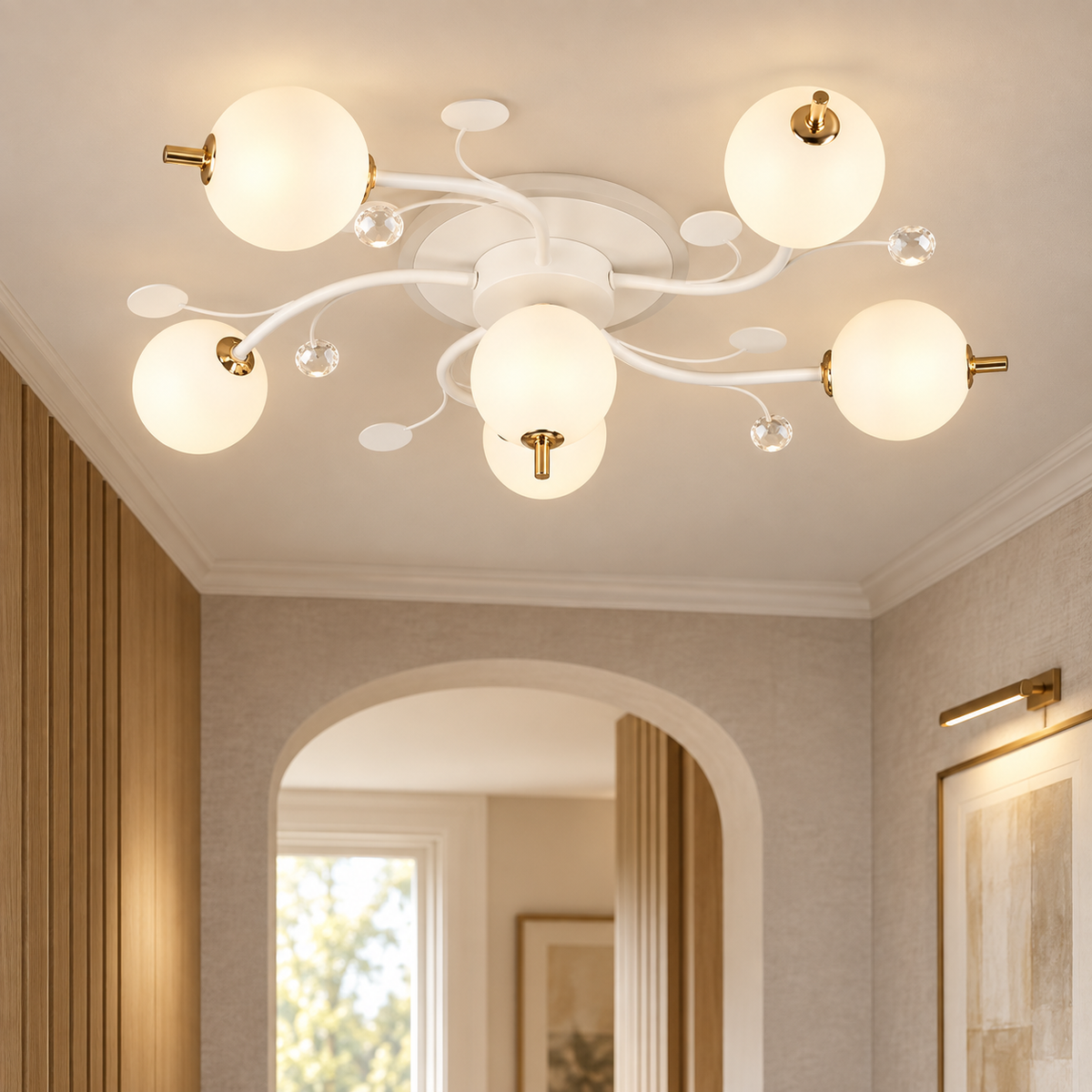LED осветително тяло PROP 5+1 WHITE Еквивалент 500W