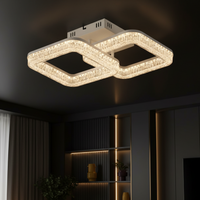 Осветително тяло LED MATEO 2 Square White Еквивалент 300W Дистанционно управление
