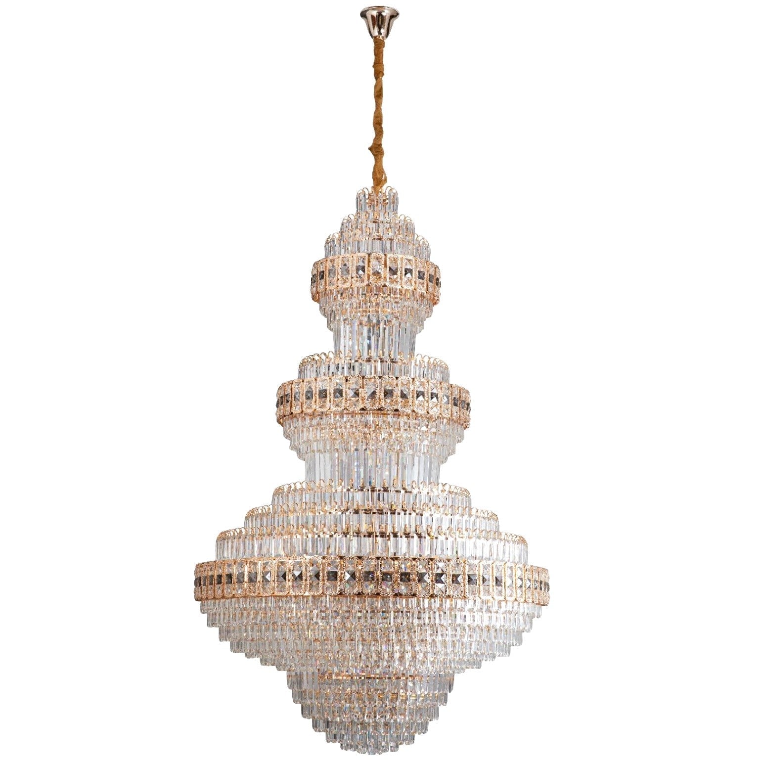 Полилей кристал LUXURY Golden 230cm -P5218