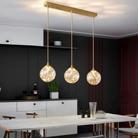 LED осветително тяло Sparkle с прозрачен абажур DX333-3