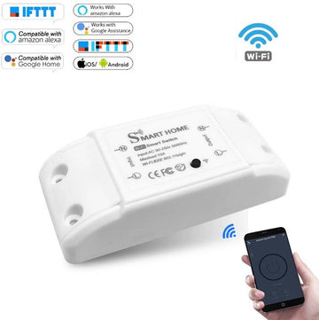 БЕЗЖИЧНО РЕЛЕ 10A WIFI СЪВМЕСТИМО С ALEXA GOOGLE HOME