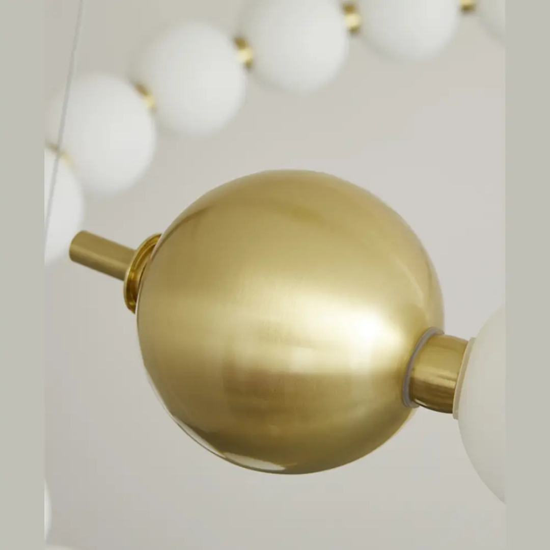 LED осветително тяло Абажур 48W Fibonacci 11 елемента еквивалент 300W с дистанционно