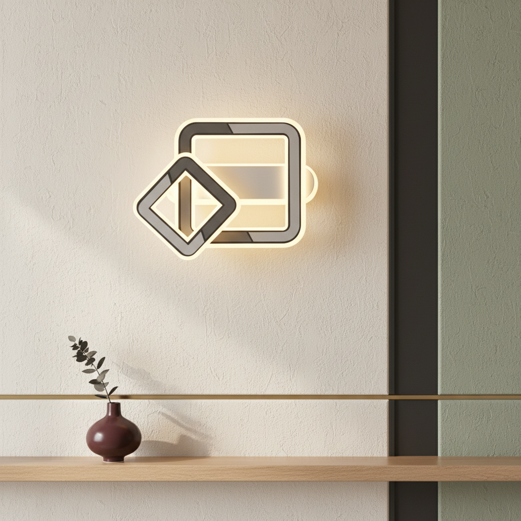 Аплик LED Square VELTRIS бял Еквивалент 300W