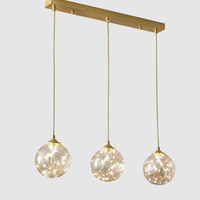 LED осветително тяло Sparkle с прозрачен абажур DX333-3