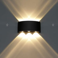 LED аплик 6W TRIO за външен монтаж, Черен