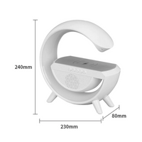 LED лампа за бюро RGB с безжично зареждане, Bluetooth и USB