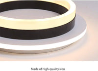 LED осветително тяло 50W RING BLACK еквивалент 200W