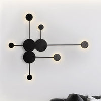 LED аплик Modern Style-6 черен еквивалент 200W