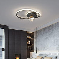 LED осветително тяло Enigma BLACK с дистанционно, еквивалент 300W