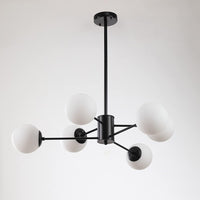 Осветително тяло Abajur MAT BLACK 6XE27 3+3 BK