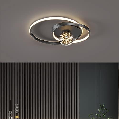 LED осветително тяло Enigma BLACK с дистанционно, еквивалент 300W