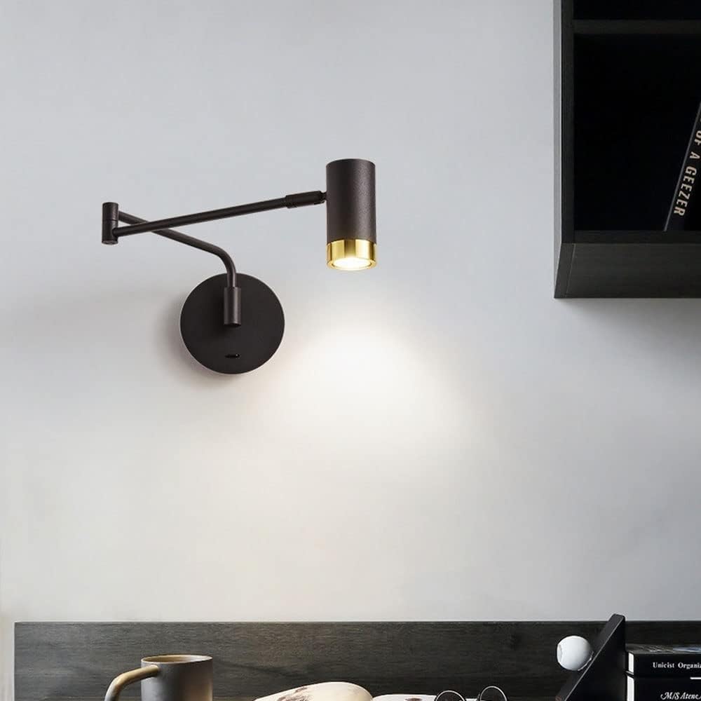 LED аплик AVANI, регулируем, черен+златист