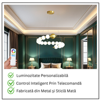 LED осветително тяло Абажур 48W Fibonacci 11 елемента еквивалент 300W с дистанционно