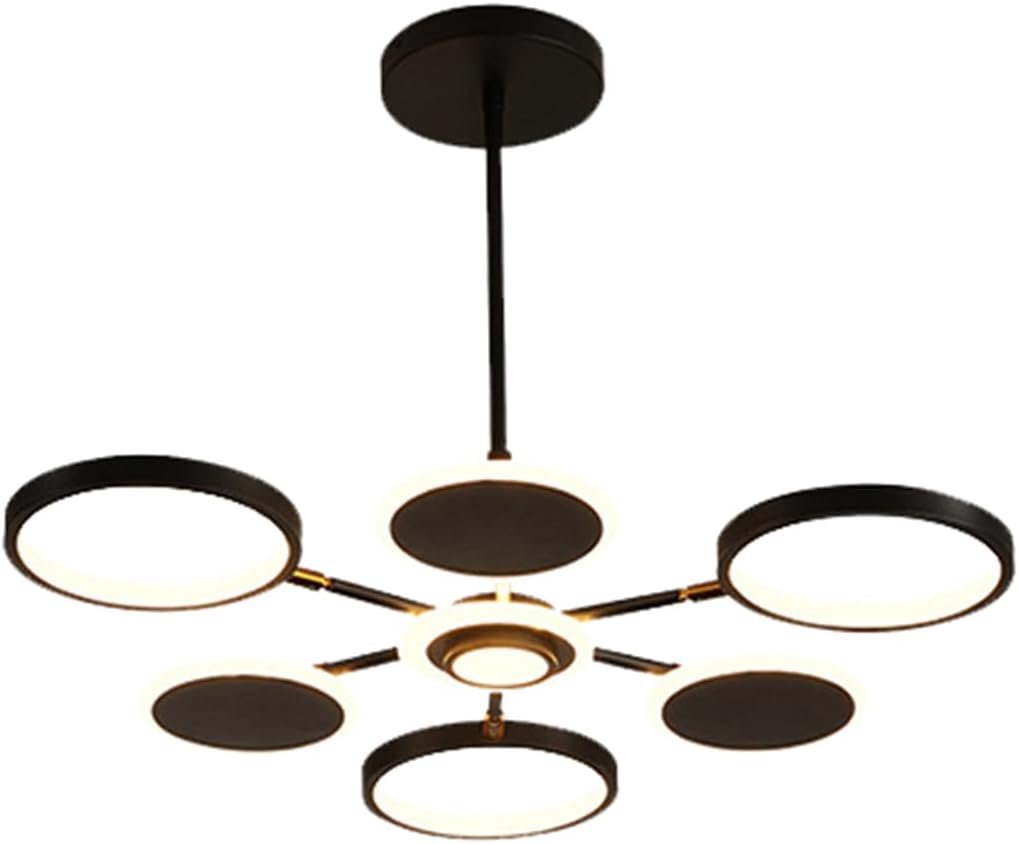 LED осветително тяло Gambit Black 3+3+1 Регулируеми рамена Еквивалент 500W Дистанционно управление