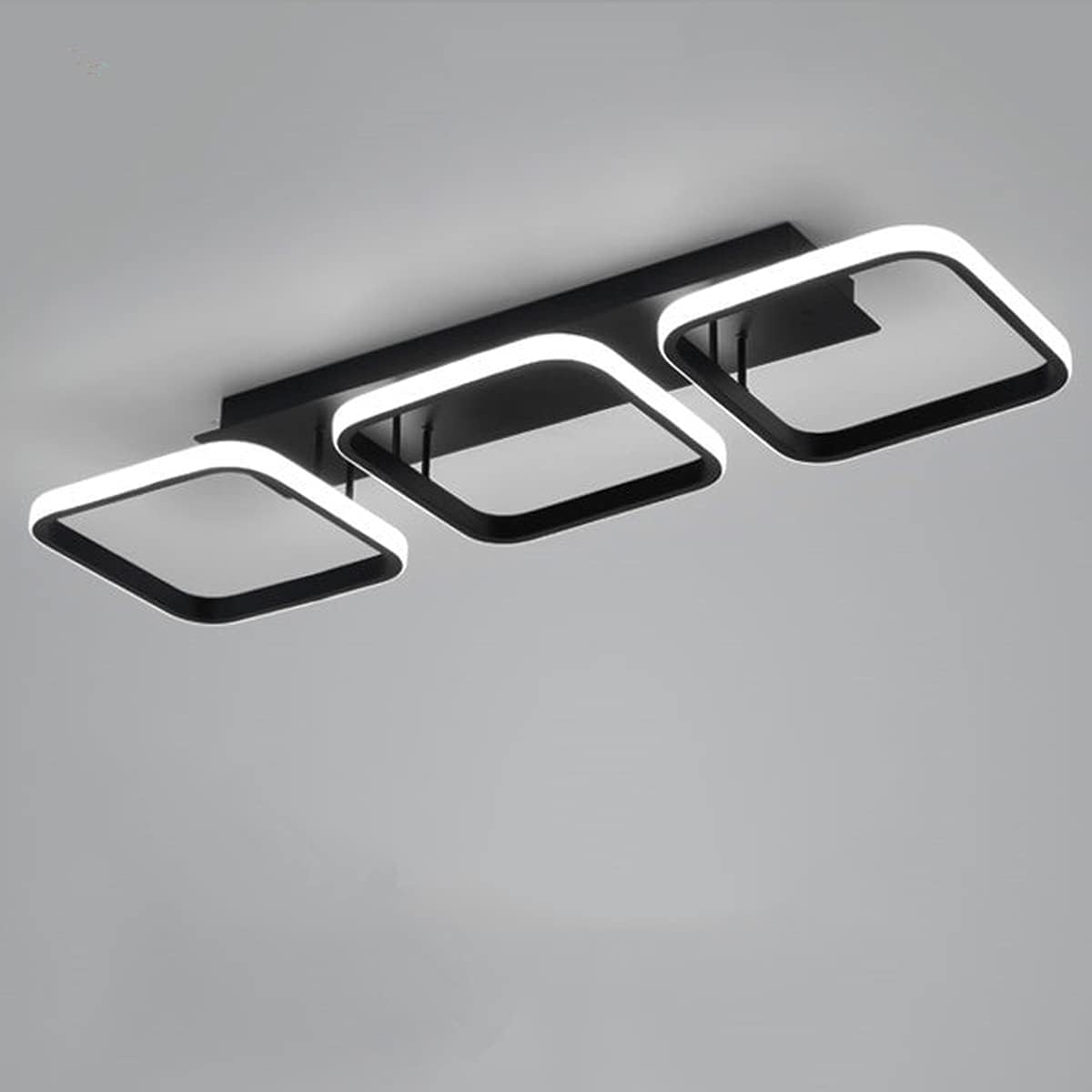 LED осветително тяло 60W ENZO SQUARE BLACK еквивалент 300W