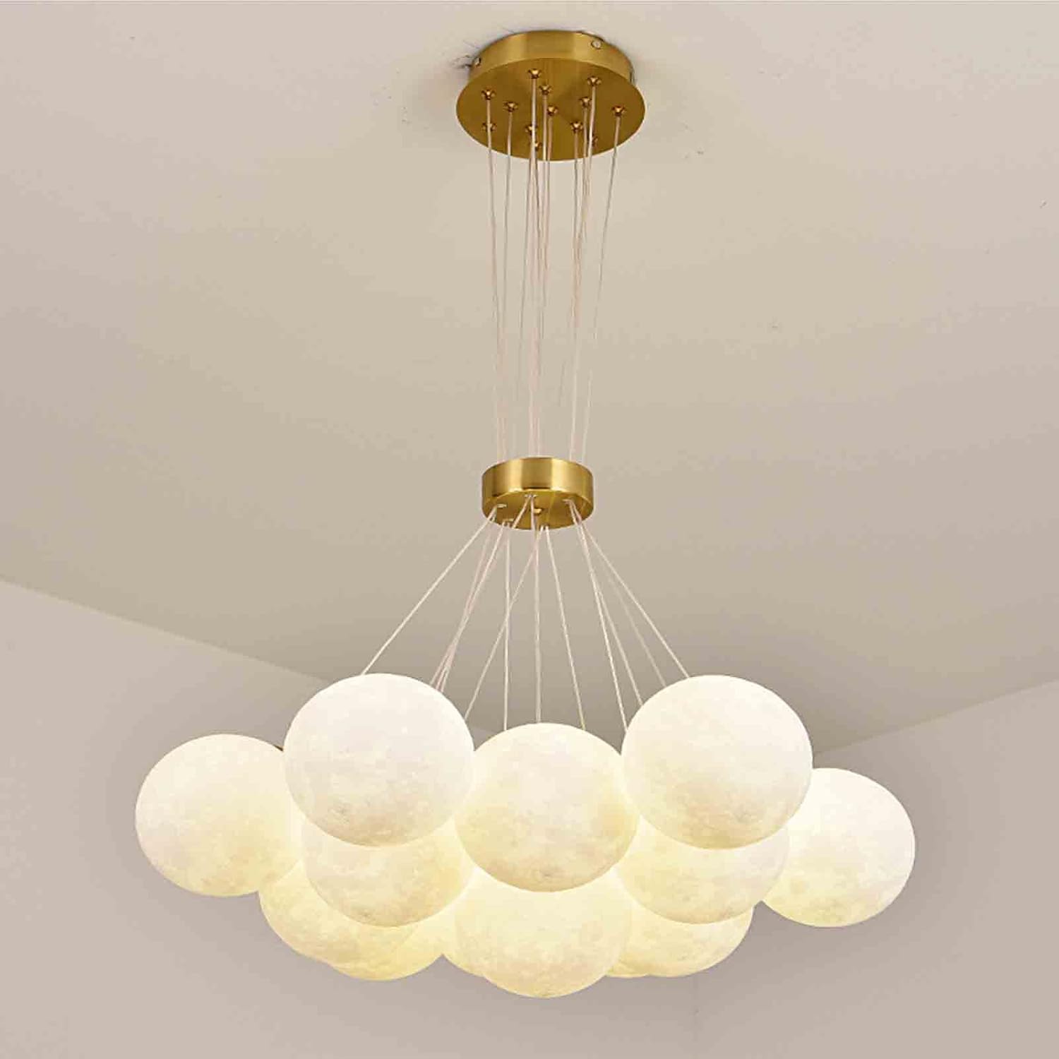 LED осветително тяло Abajur GOLD Moonlight 7xE27/13xE27