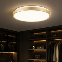 LED плафон GLOW Златист Кръгъл 50CM – еквивалент 250W