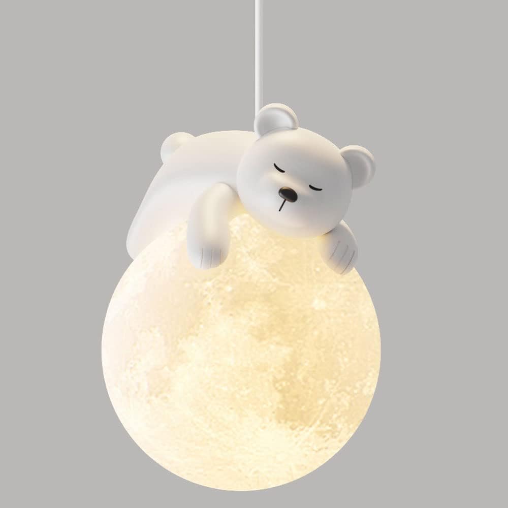 LED осветително тяло Sleepy Teddy за детска стая, еквивалент 500W, с дистанционно