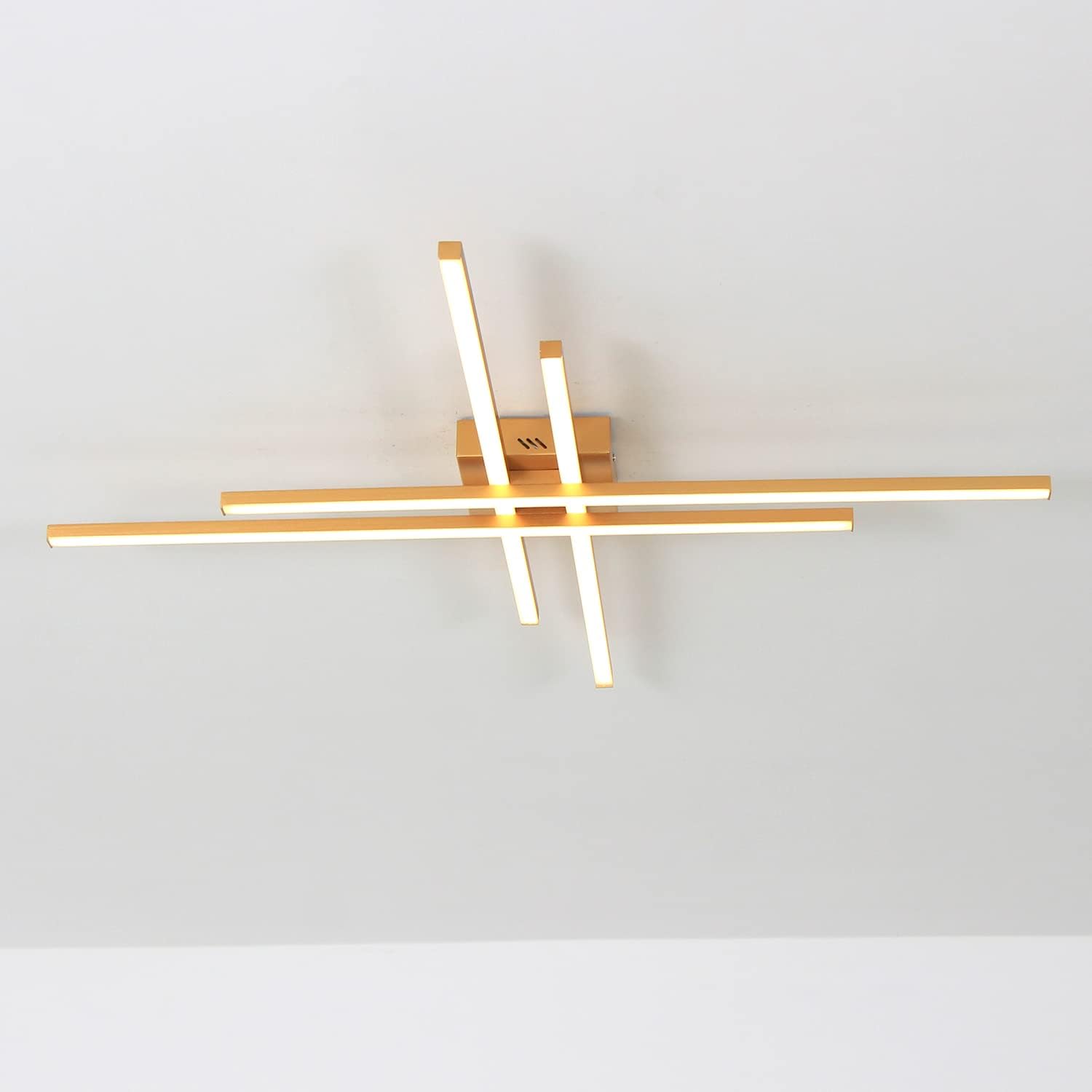 LED осветително тяло 4 Modern LINES Gold еквивалент 400W с дистанционно