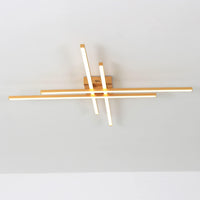 LED осветително тяло 4 Modern LINES Gold еквивалент 400W с дистанционно