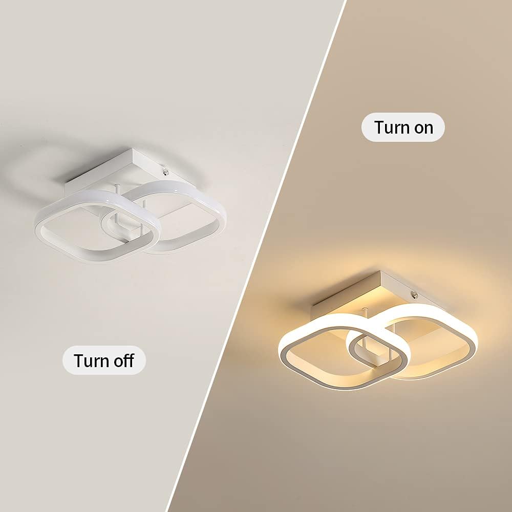 LED осветително тяло 32W Double Square бяло еквивалент 200W