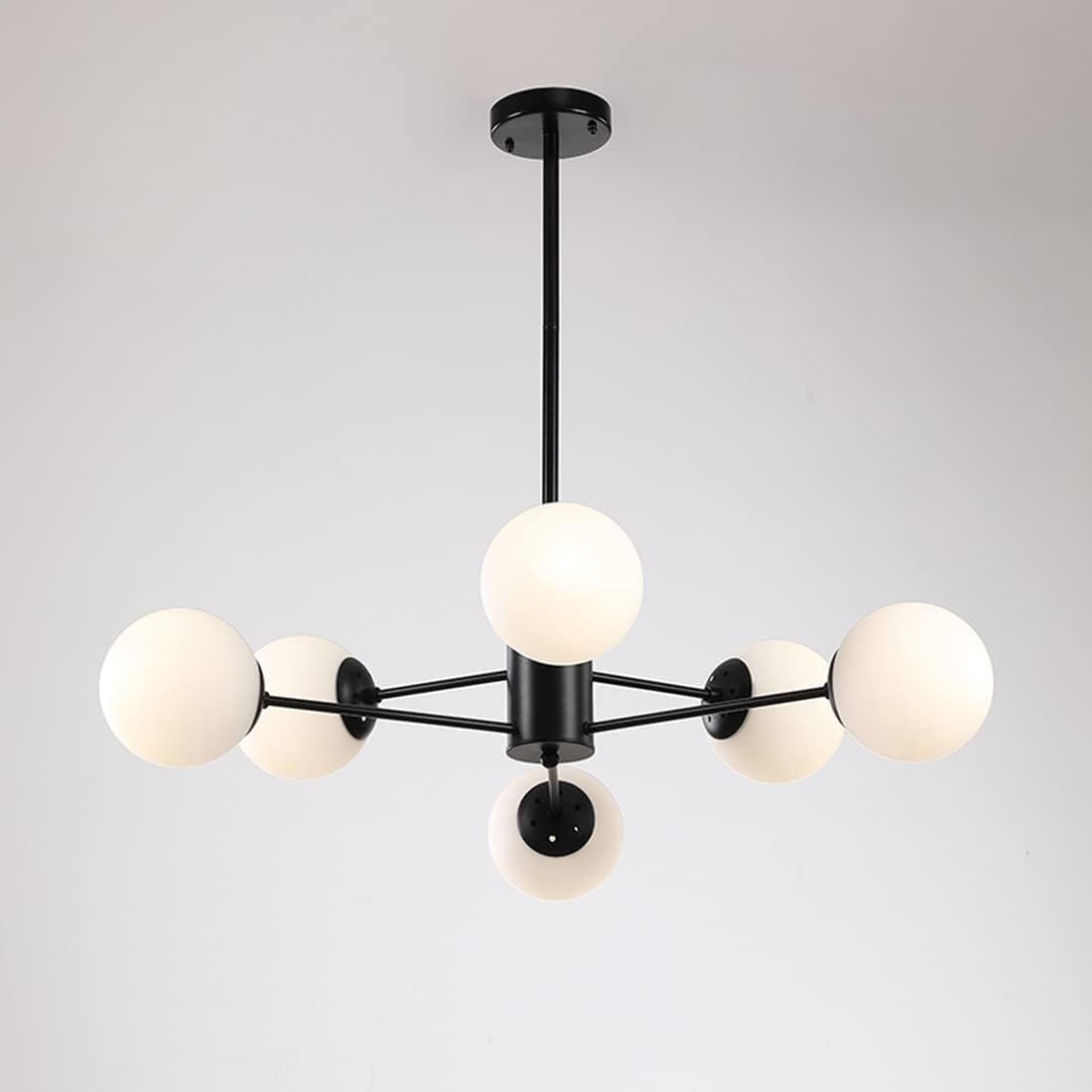 Осветително тяло Abajur MAT BLACK 6XE27 3+3 BK