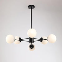 Осветително тяло Abajur MAT BLACK 6XE27 3+3 BK
